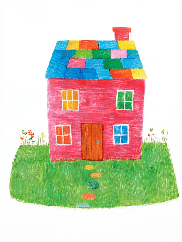 Whimsical House Scene