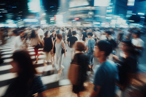 Urban Crosswalk Scene