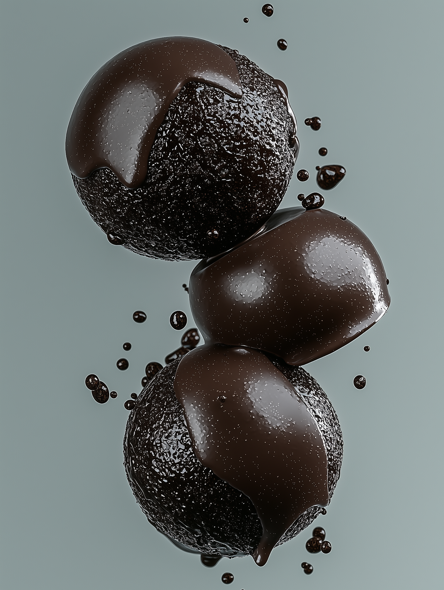 Chocolate Spheres in Motion