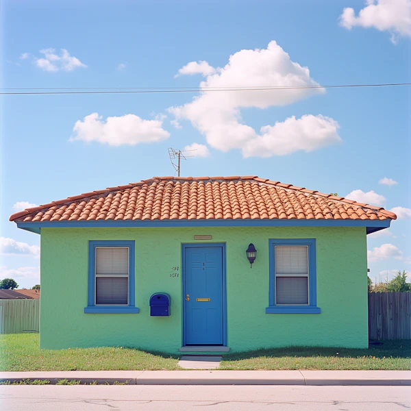 Vibrant Green House