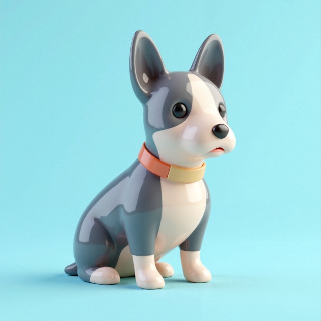 Stylized Cartoon Dog