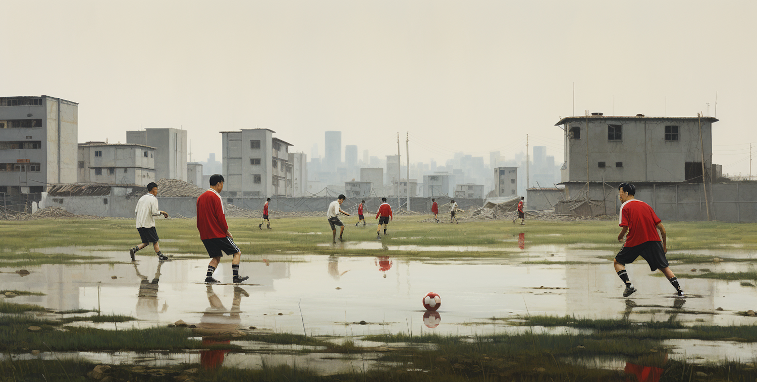 Urban Resilience: Soccer on a Makeshift Field