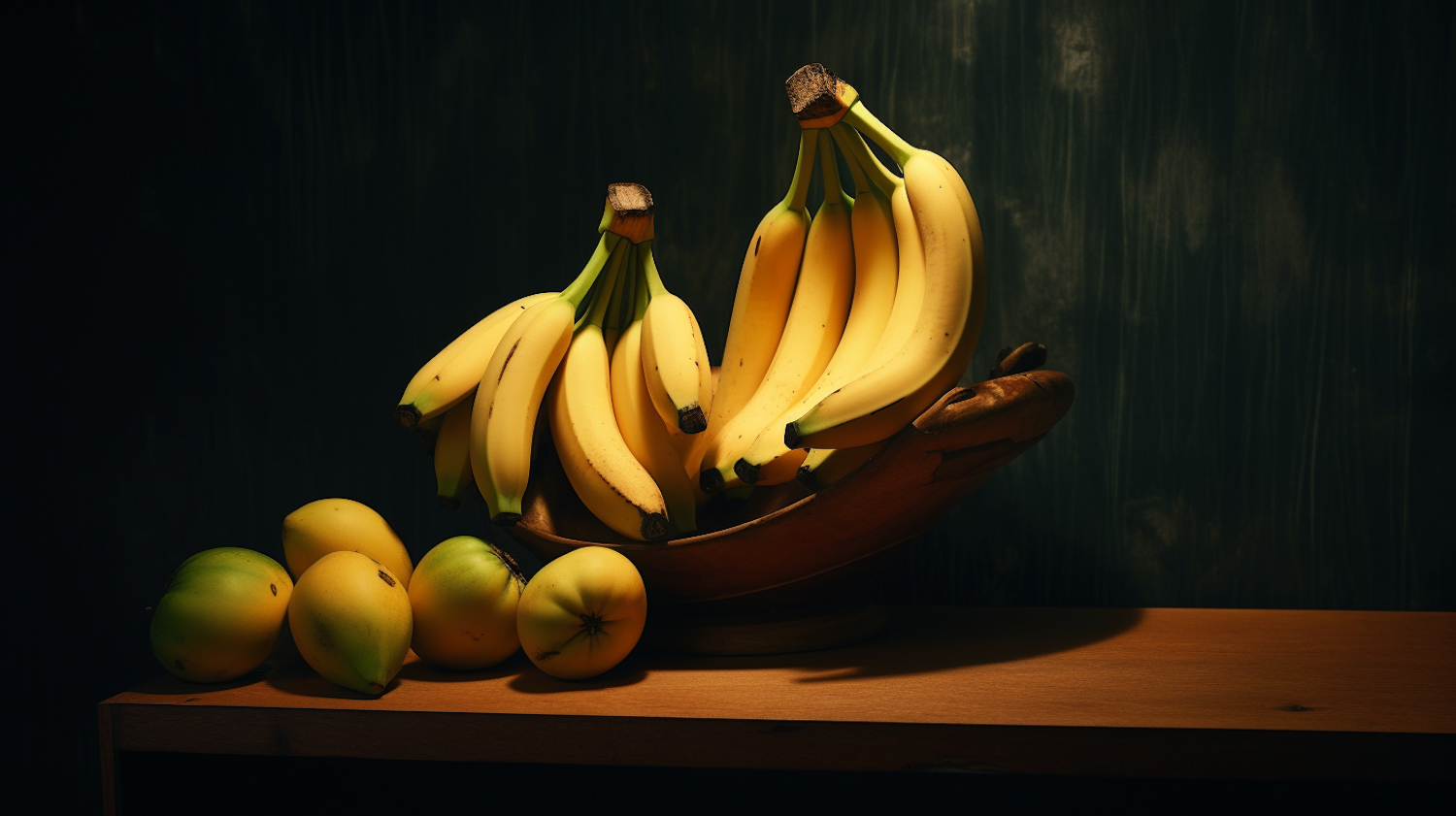 Classical Fruit Still Life with Bananas and Apples