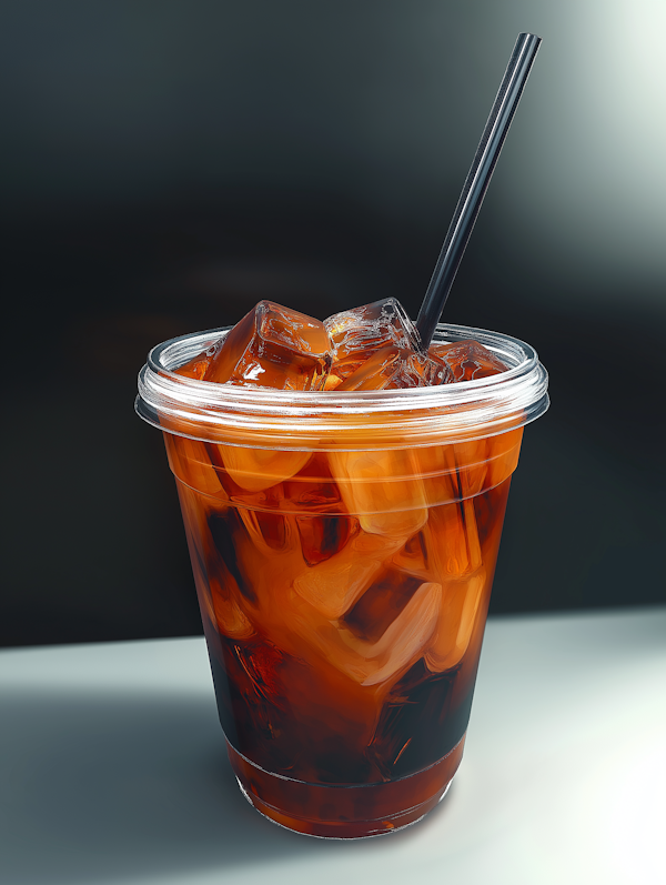 Close-Up of Iced Beverage