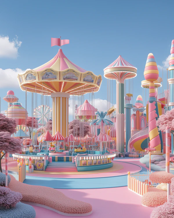 Whimsical Amusement Park