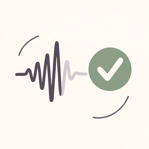 Waveform to Checkmark