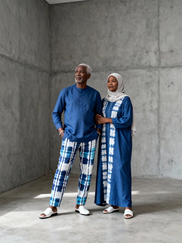 Harmonious Duo in Blue