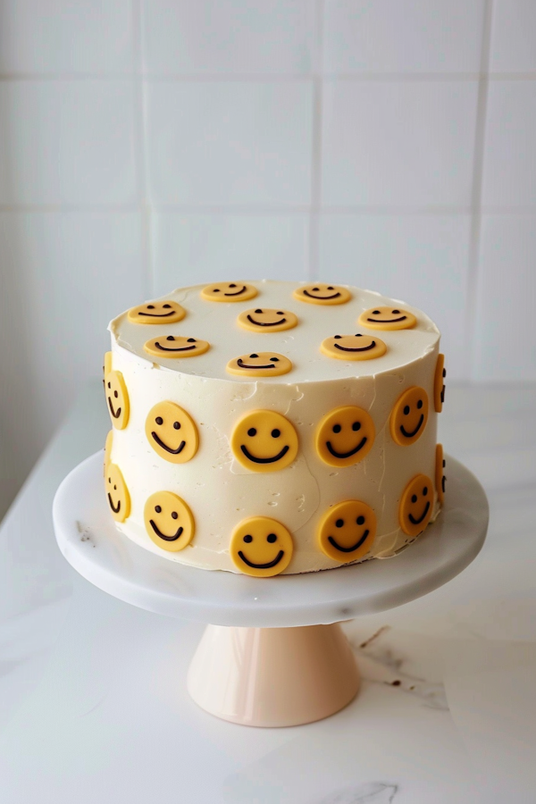 Smiley-Faced Celebration Cake