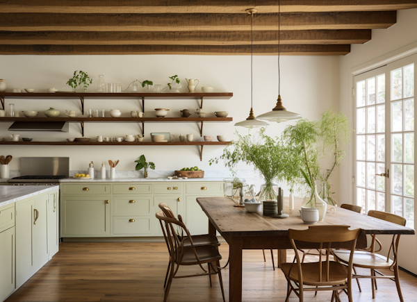 Rustic Charm Family Kitchen