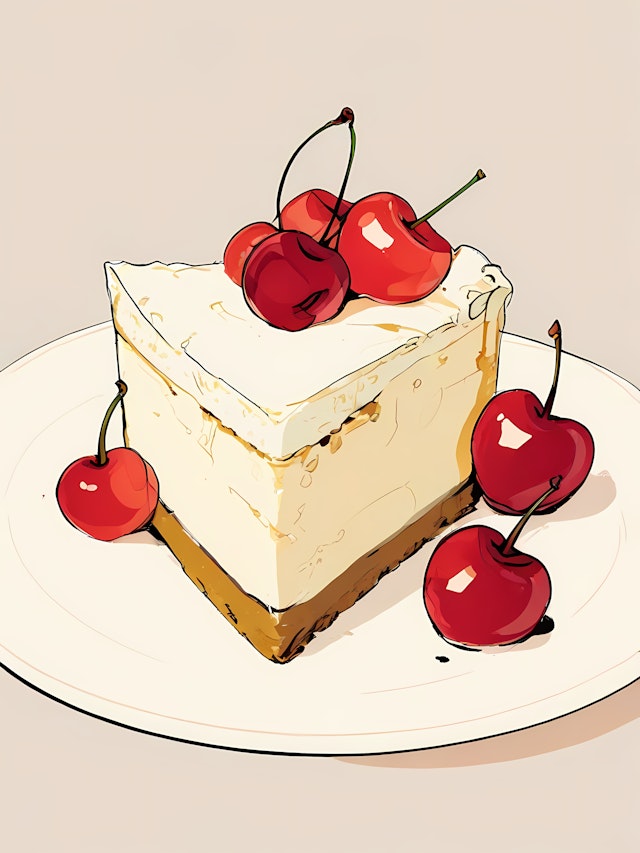 Cheesecake with Cherries