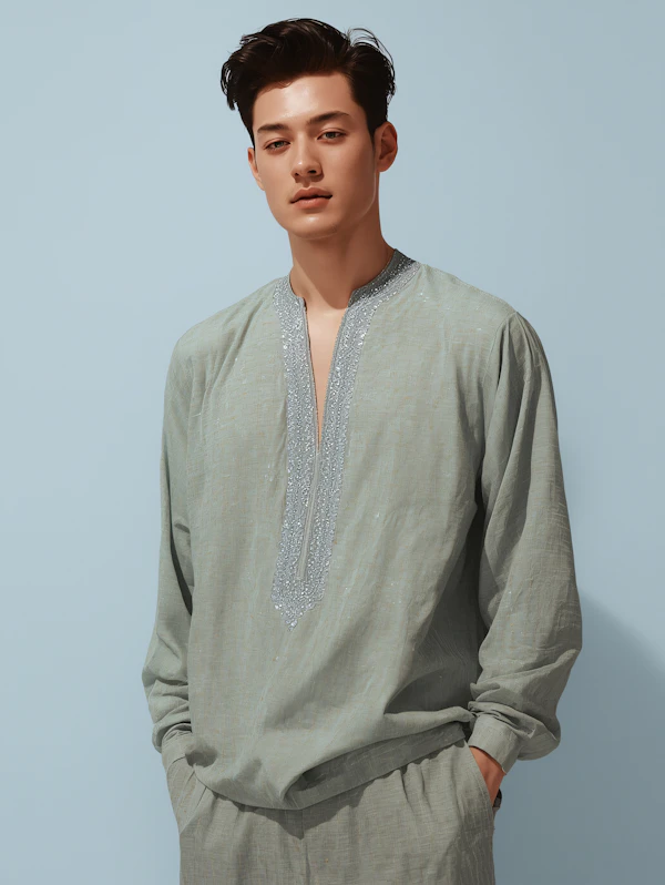 Man in Traditional Attire