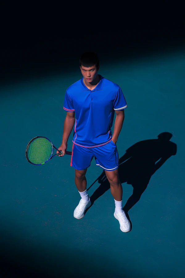Tennis Player on Court