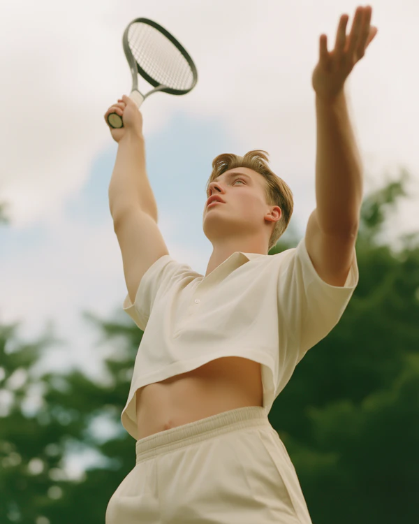 Tennis Serve Action