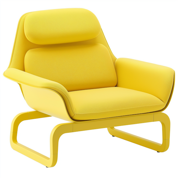 Modern Yellow Rocking Chair