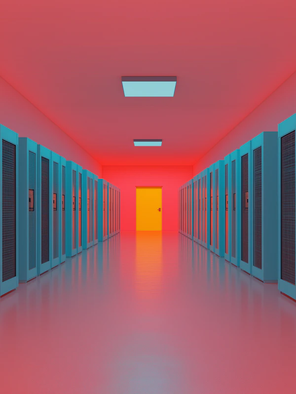 Futuristic Server Corridor