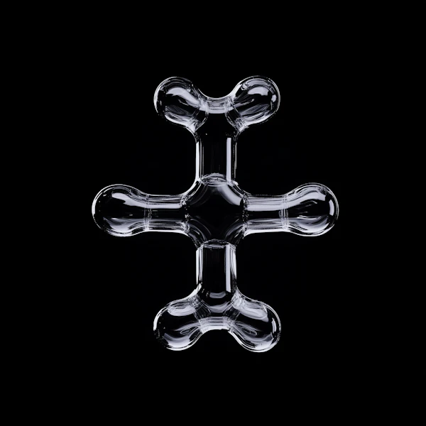 Futuristic Glass Object