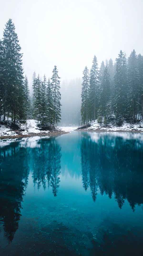 Serene Winter Lake