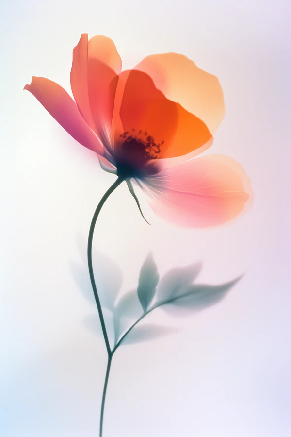 Delicate Flower with Vibrant Petals
