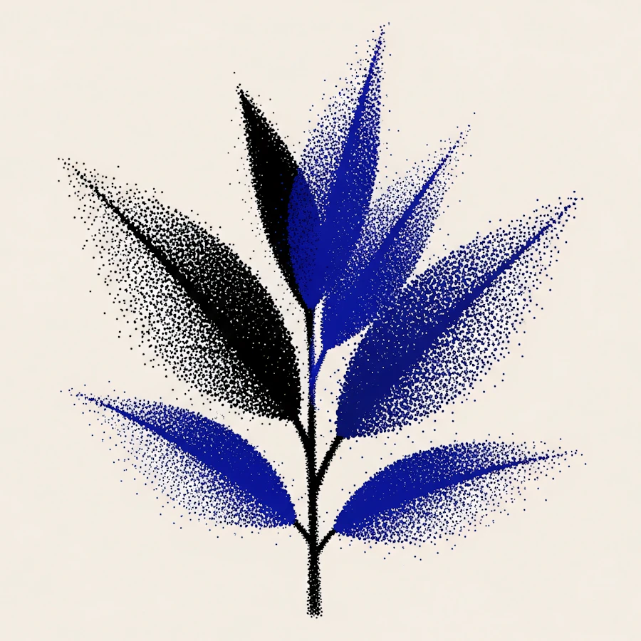 Stippling Plant Art