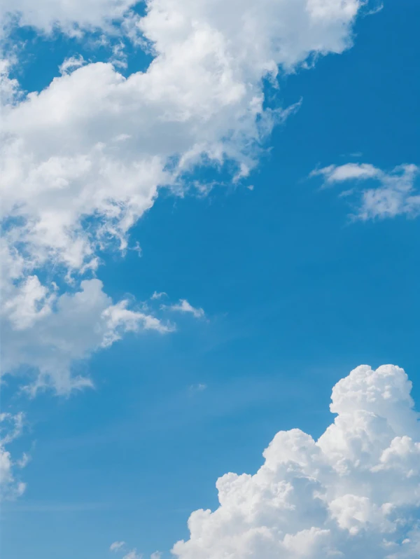 Bright Blue Sky Scene
