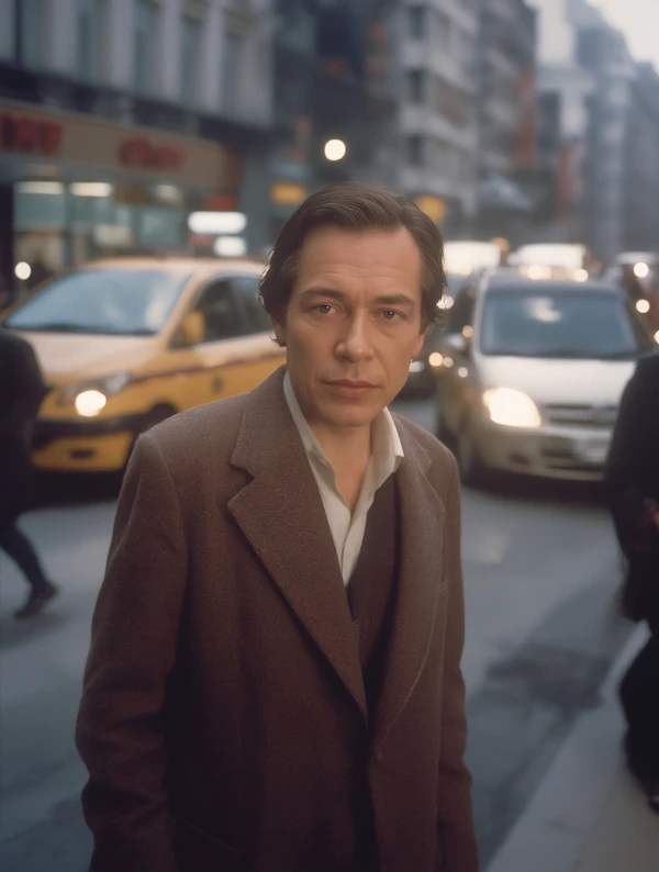 Man in Urban Street