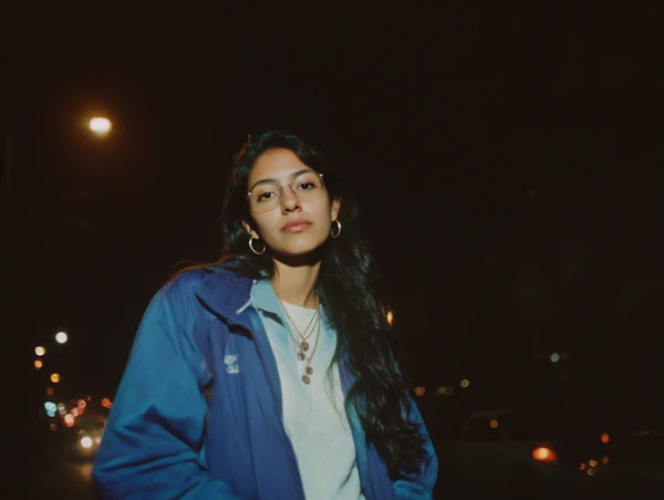 Night Portrait Outdoors
