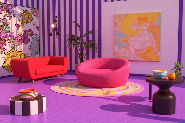 Modern Living Room Scene
