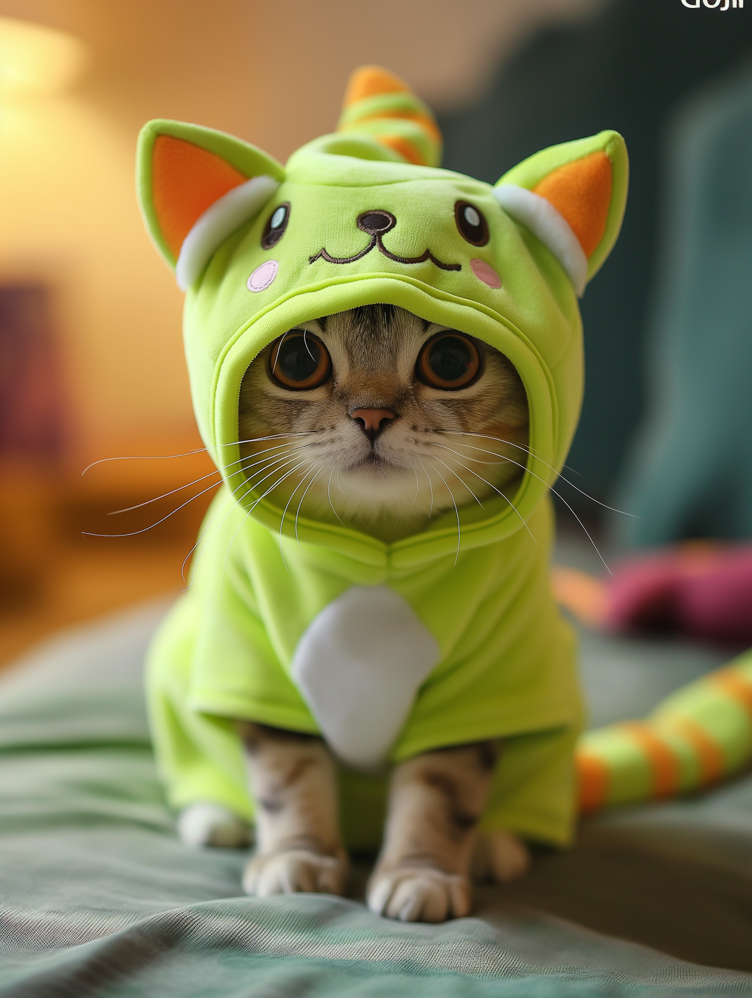 Costumed Cat with a Whimsical Flair