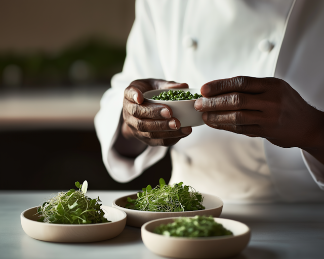 Culinary Artistry with Fresh Greens