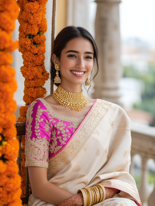 Woman in Traditional Attire