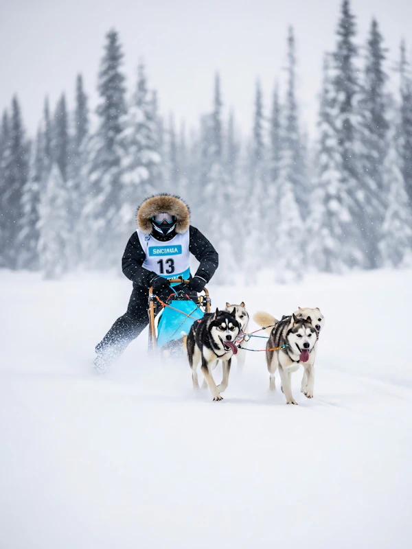 Sledding in Winter