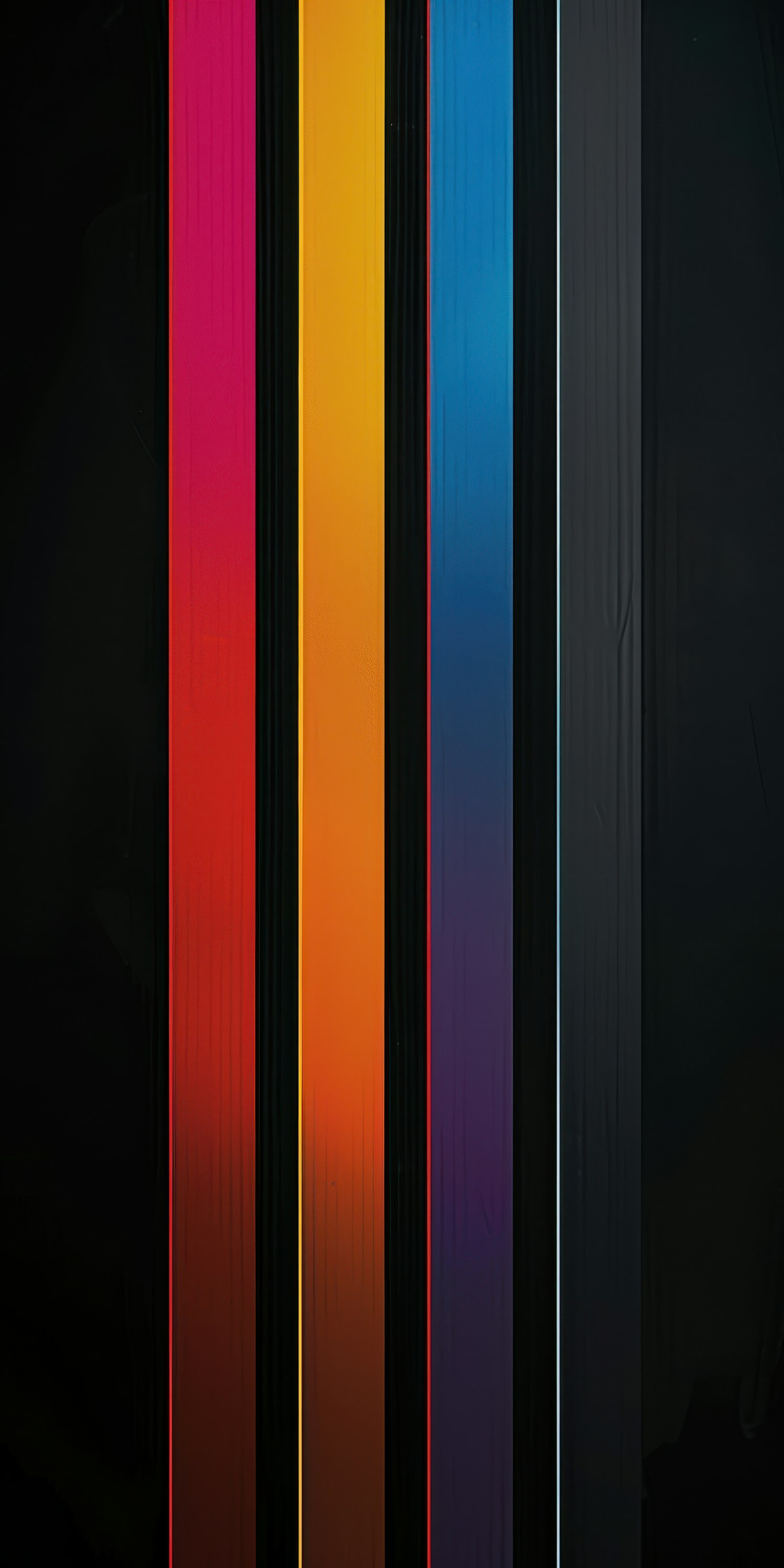 Colorful Stripes on Dark Background