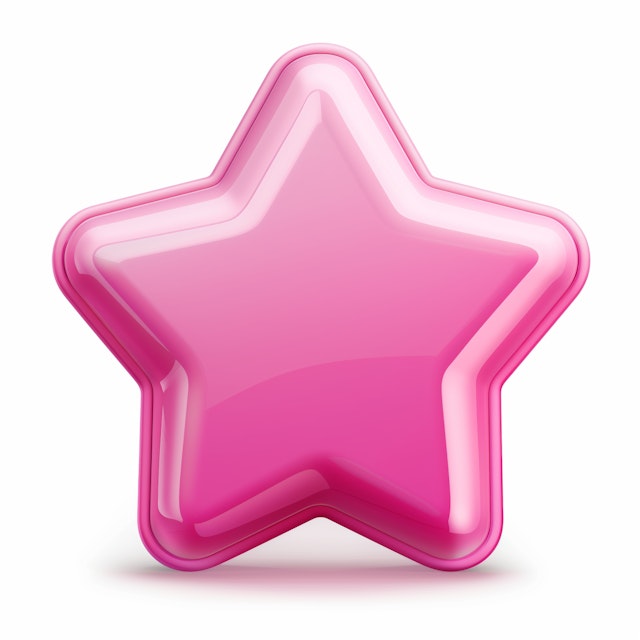 Glossy Pink Star