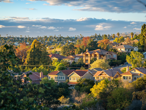 Suburban Sunset Serenity