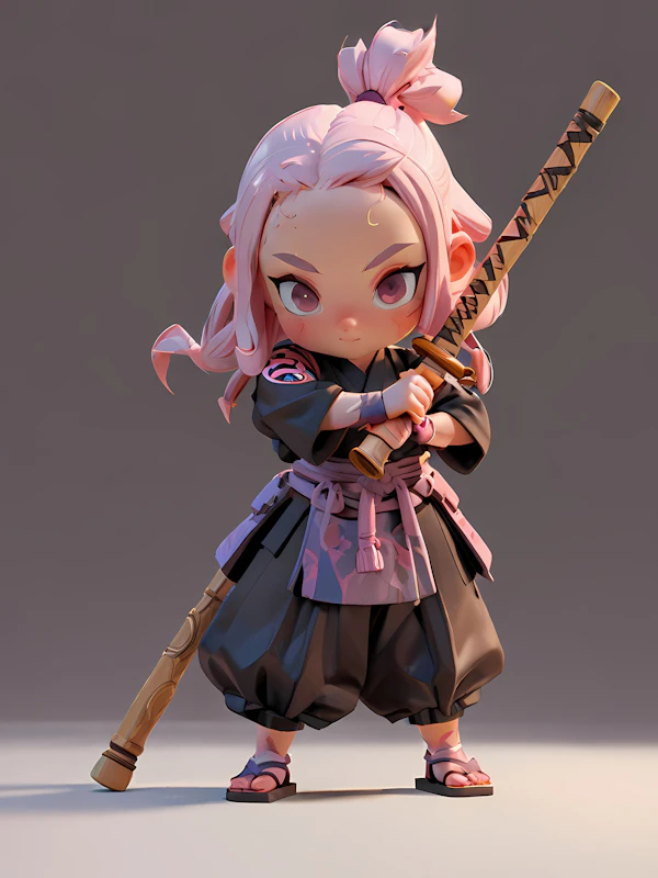Chibi Samurai Warrior
