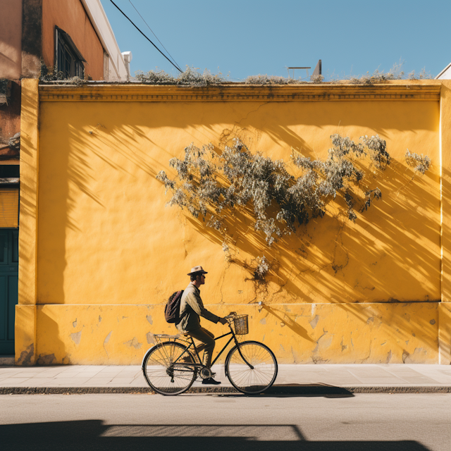 Leisurely Cycle by the Mediterranean Yellow