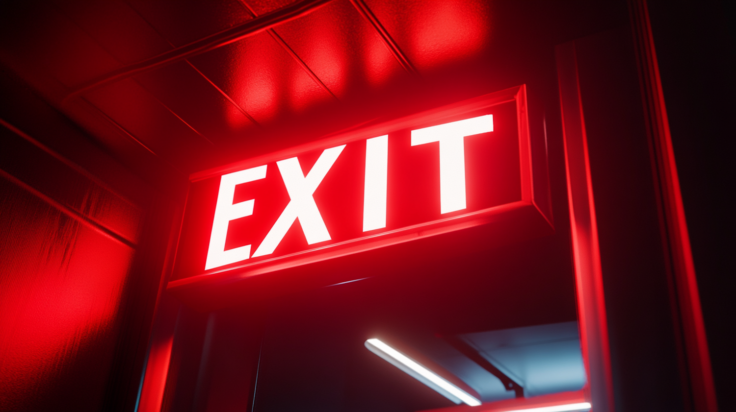 Illuminated Exit Sign