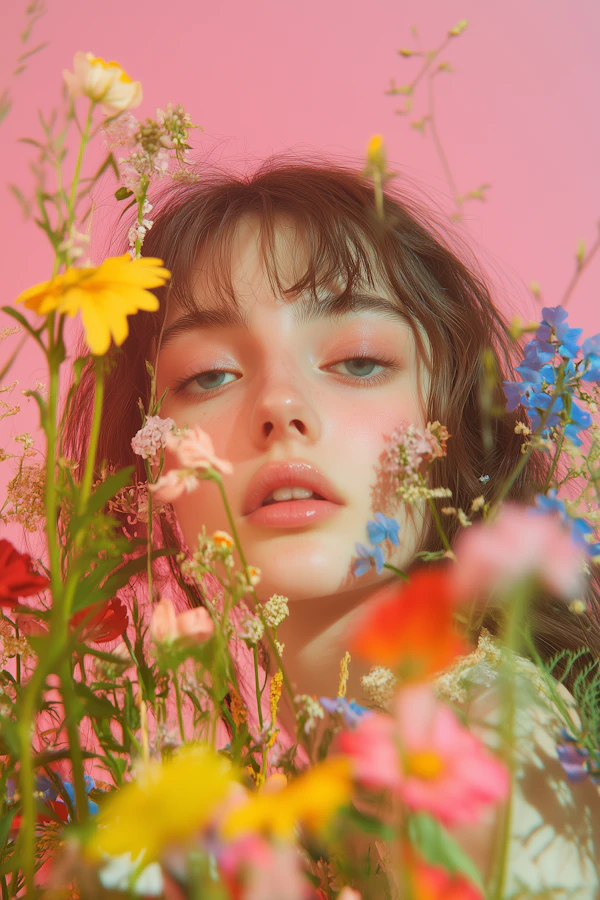 Woman in Wildflowers