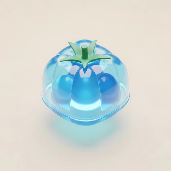 Futuristic Blue Tomato