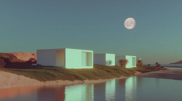Modern Lakeside Serenity