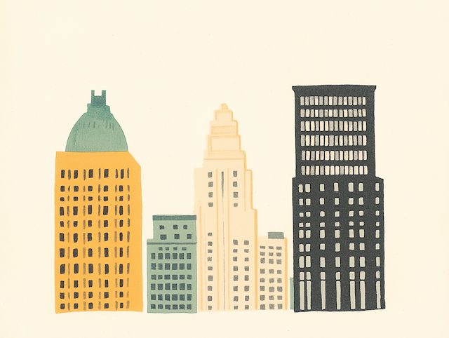 Minimalist City Skyline