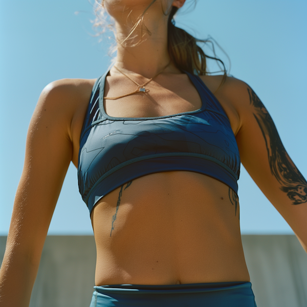 Confident Young Woman in Fitness Attire