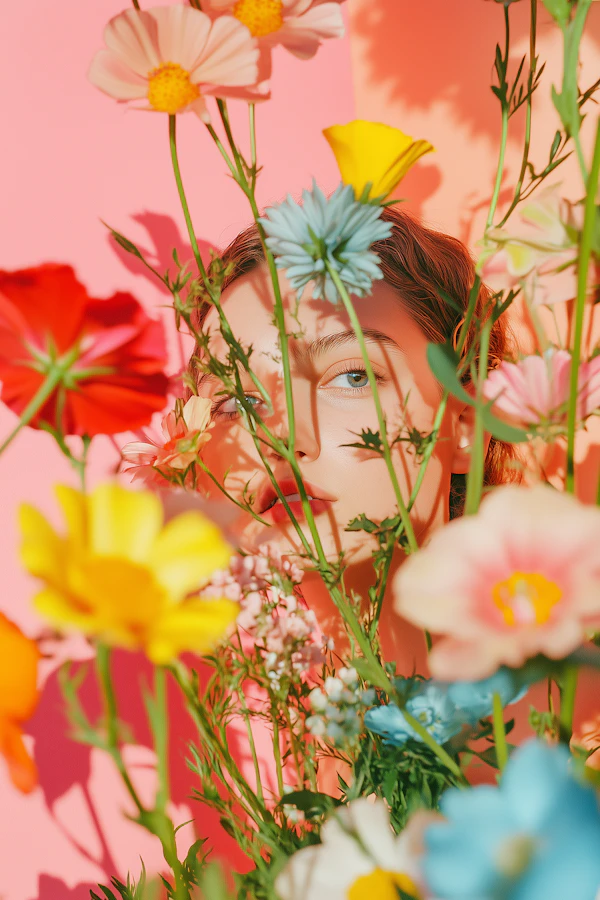 Floral Portrait Art