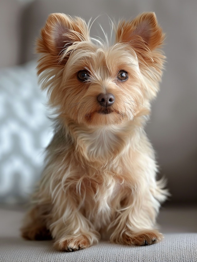 Expressive Yorkshire Terrier Portrait