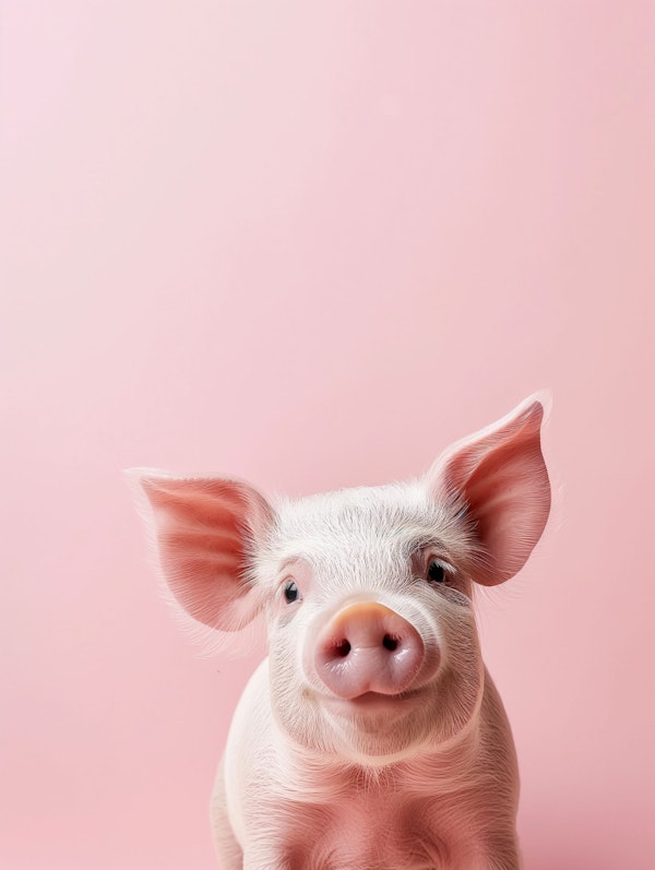 Adorable Pig Portrait