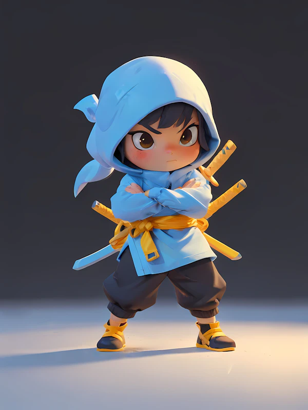 Chibi Ninja Illustration