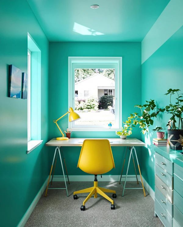 Vibrant Home Office