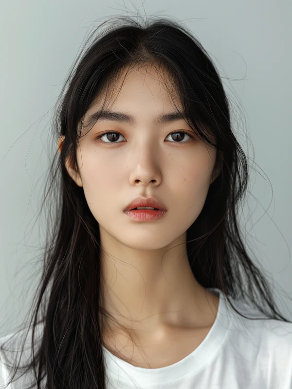 Contemplative Young Woman