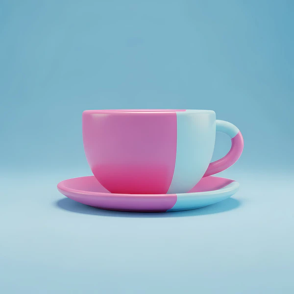 Split Color Cup Design