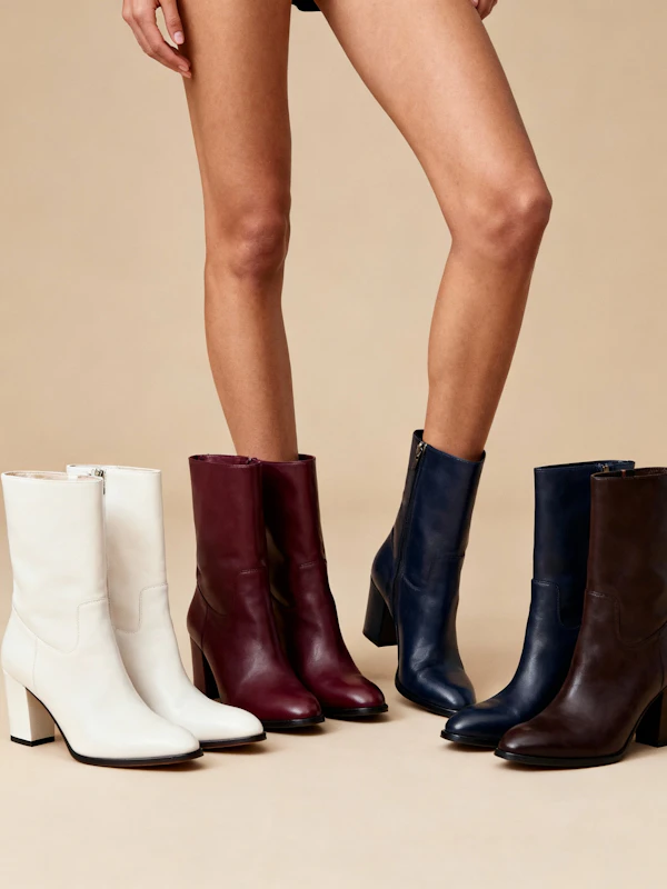 Stylish Ankle Boots Display